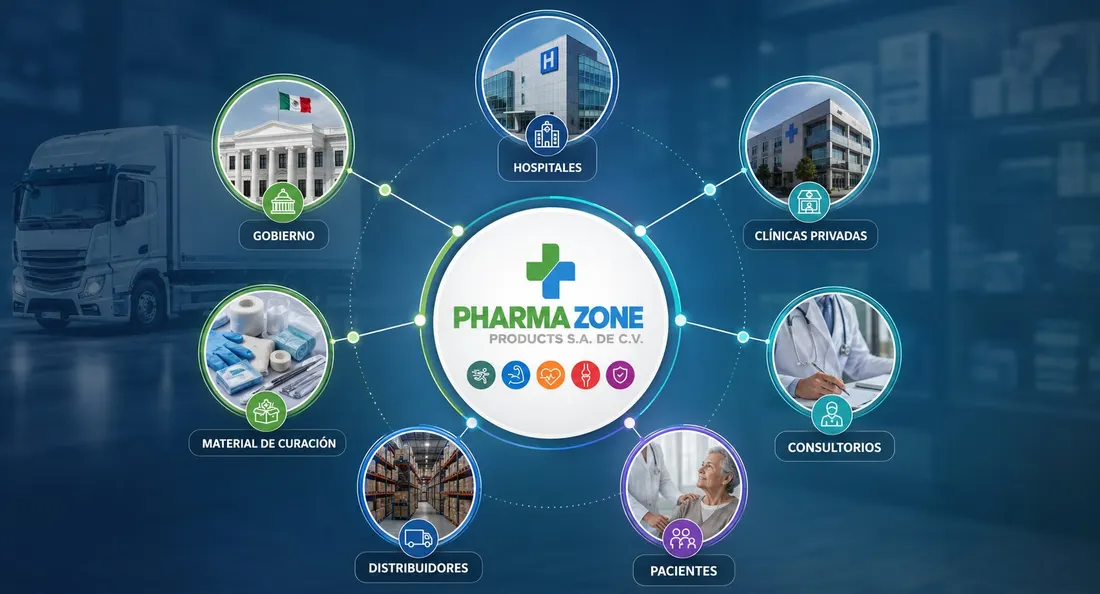 Ilustración: Sectores de atención Pharmazone